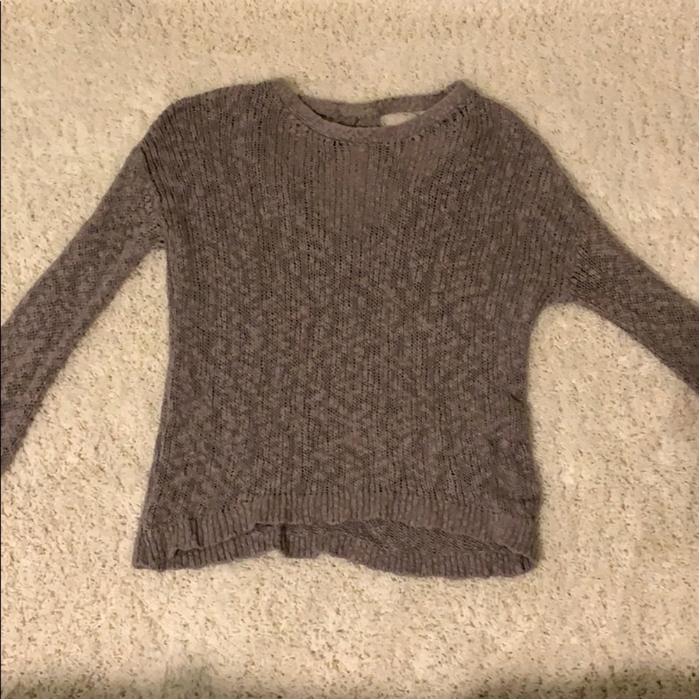 Gentle Fawn brown sweater with cross back